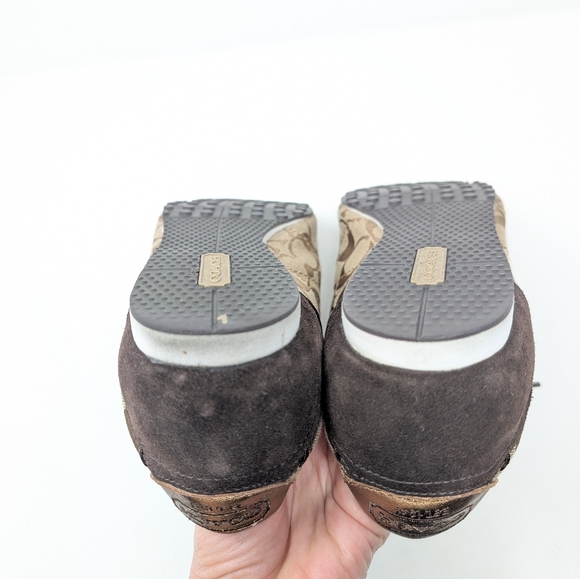 Coach Renata Logo Sneakers Brown 9.5 - Picture 5 of 8